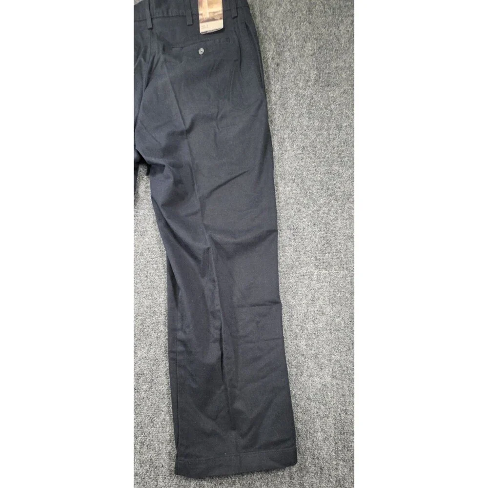 Weatherproof Black Flat Front Chino Pants NWT 36x30 Classic Fit Casual - Picture 12 of 13
